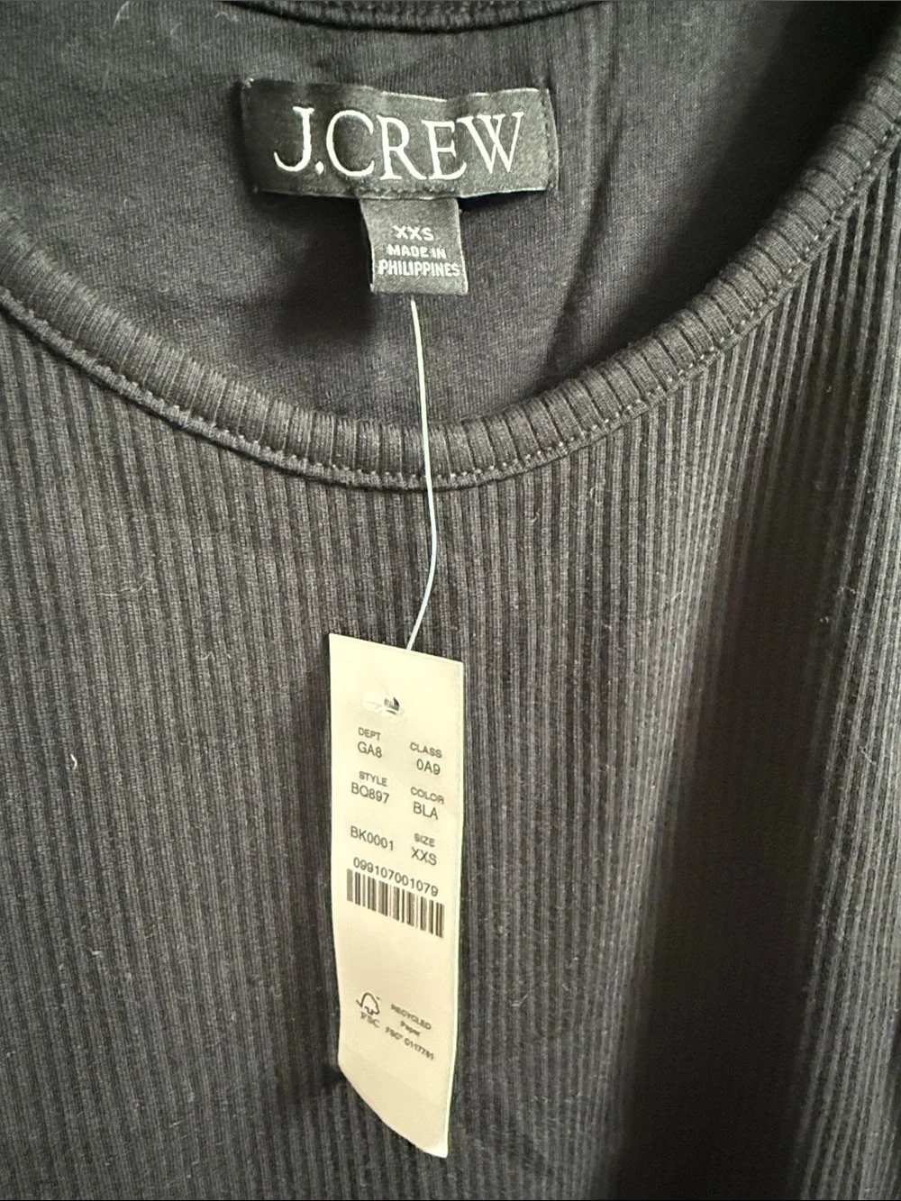 J. Crew slim ribbed